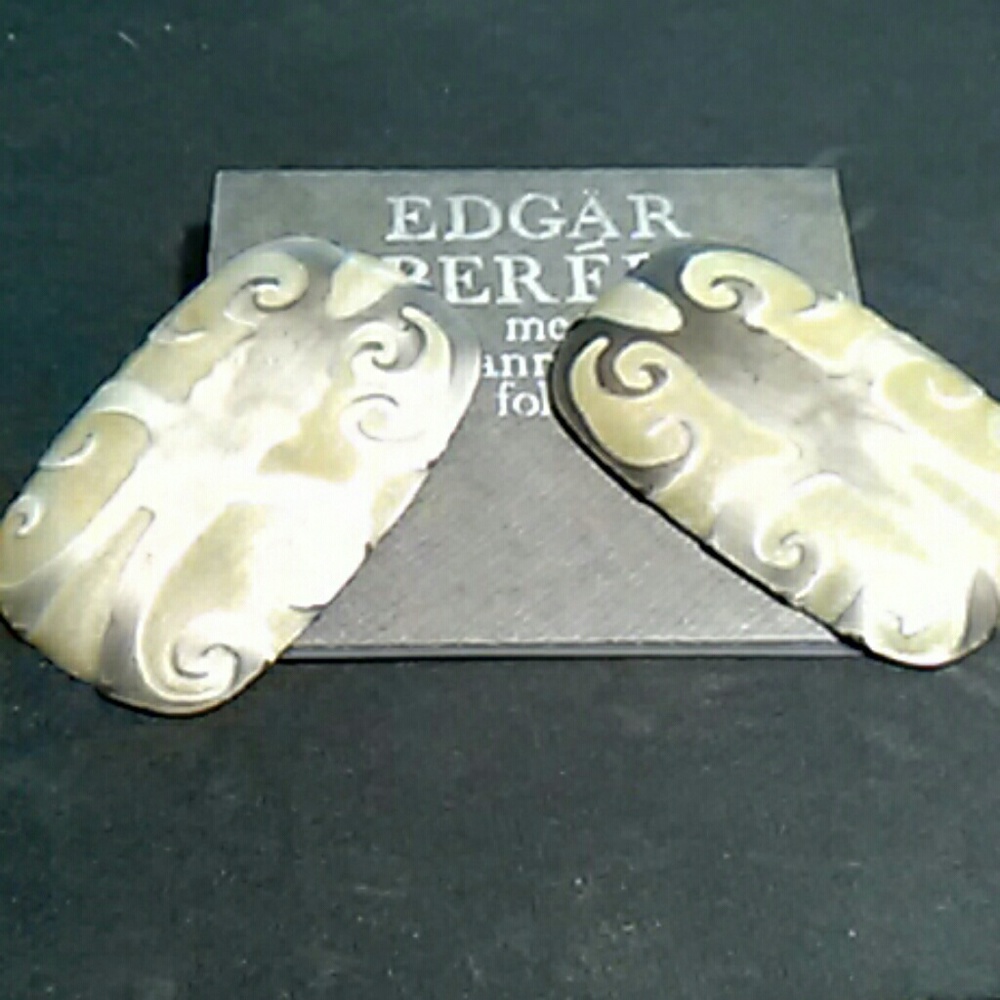 VINTAGE  80'S EARRINGS - EDGAR BEREBI designer